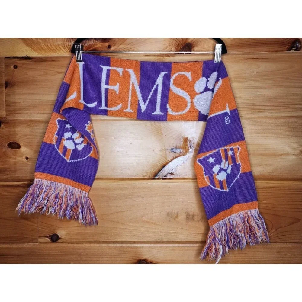 Clemson Tigers Fringed Neck Wrap Scarf 46